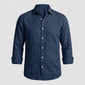 Camisa de lino cómoda y flexible para hombre